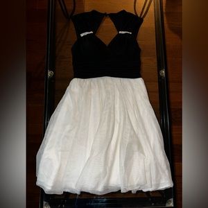 Black and white sleeveless dress. Worn once